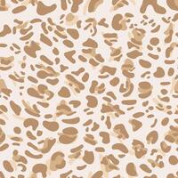 Brown Leopard print pattern animal backgroung. vector
