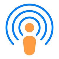 Podcast icon for web, app, infographic, etc vector