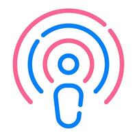 Podcast icon for web, app, infographic, etc vector