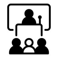 Conference icon for web, app, infographic, etc vector