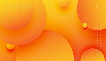 Abstract Orange and Yellow Circular Background vector