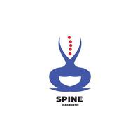 Logo Spine Enhancing Recognition for Clinics and Services Focused on Spine Health vector