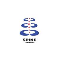 Logo Spine A Visual Identity Tailored for Spine Clinics and Diagnostic Services vector