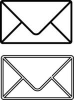 Mail icons illustration with white background vector