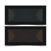 classic art message card design vector