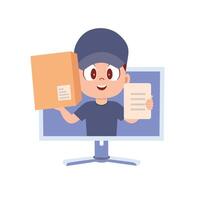 Your Package, Just a Click Away vector
