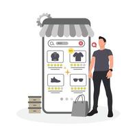 Smart Shopping for the Modern GentlemanSmart Shopping for the Modern Gentleman vector