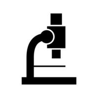 Microscope icon for research and science vector