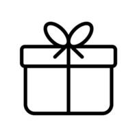 Gift line icon for apps and web vector