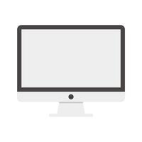 Computer LCD monitor illustration vector