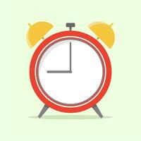 Alarm clock in flat style. design illustration. vector
