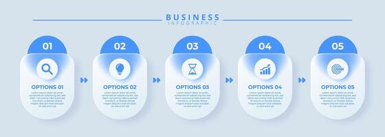 Infographic labels with icons. vector