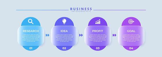 Infographic labels with icons and 4 options or steps. vector