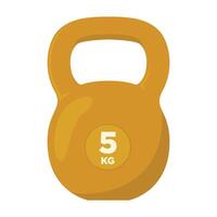 kettlebell icon on a white background, Kettlebell illustration. vector