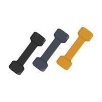 Dumbbells icon. Flat illustration of dumbbells icon for web design vector
