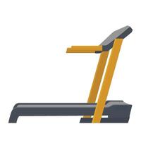 Treadmill icon. Flat illustration of treadmill icon for web vector