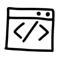 Doodle Icon of Fixes in Programming vector