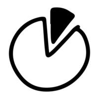 Doodle Icon of Pie Chart Report vector
