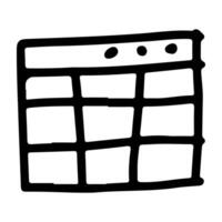 Doodle Icon of Accounting Report Sheet vector