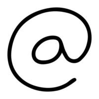 Doodle Icon of Address or Tag vector
