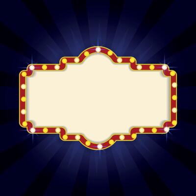 Cinema background with sparking color