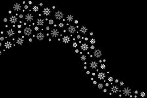 Winter background with snowflakes wave, snow, design elements. illustration vector
