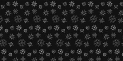 Seamless pattern with snowflakes, black background. Christmas pattern. illustration vector