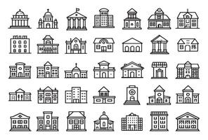University Building Icon Showcasing Institutional Pride vector