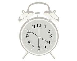 Alarm clock on white background vector