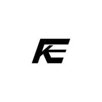 Outstanding professional elegant trendy awesome artistic black and white color SK KS EK KE initial based Alphabet icon logo. vector
