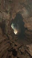 Inside View of Cave With Penetrating Sunrays video