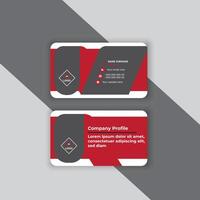 Modern business card with abstract shapes vector