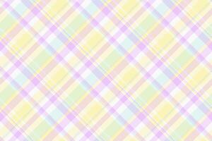 Damask textile background fabric, cell texture tartan. Poster seamless plaid pattern check in light and white colors. vector