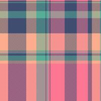 Home plaid fabric check, shape background textile . Summer texture seamless pattern tartan in red and blue colors. vector