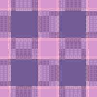 1970s tartan pattern background, picnic blanket textile seamless . Native plaid check fabric texture in light and violet colors. vector