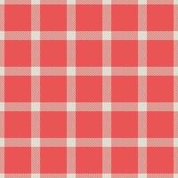 Classy check pattern background, image fabric seamless plaid. Messy texture textile tartan in light and red colors. vector