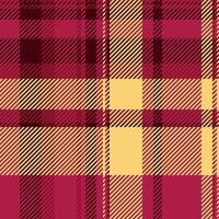 Argyle texture textile tartan, greeting fabric pattern seamless. Korean background plaid check in red and amber colors. vector