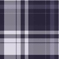 Teenager check plaid textile, website seamless texture. Trend fabric tartan pattern background in dark and white colors. vector