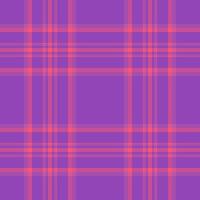 Row check fabric , turkish textile texture plaid. Flooring seamless pattern tartan background in purple and pink colors. vector