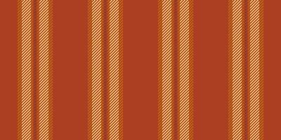 Shirt textile pattern texture, folded stripe seamless lines. Rug fabric background vertical in red and amber colors. vector