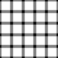 Winter pattern check, thread texture seamless tartan. Decor textile fabric plaid background in black and white colors. vector