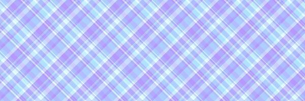 Dining seamless fabric pattern, new year texture textile background. Old check plaid tartan in light and indigo colors. vector