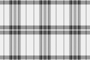 Geometric tartan pattern, printout background plaid texture. Christmas ornament check fabric seamless textile in white and grey colors. vector