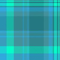 Picnic textile tartan fabric, machinery pattern check texture. Canadian background seamless plaid in cyan and bright colors. vector