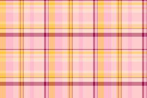 Silk textile seamless tartan, tidy texture background pattern. Conceptual plaid check fabric in light and pink colors. vector