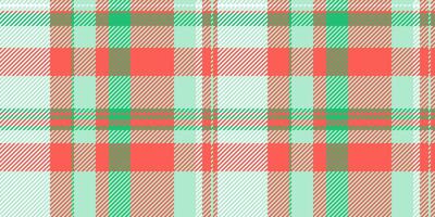 Deluxe plaid pattern background, gentle tartan fabric. Oilcloth check textile seamless texture in light and red colors. vector
