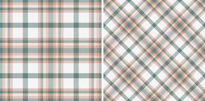 textile texture of check seamless fabric with a pattern tartan background plaid. Set in earth colors for colorful fashion choices in vibrant look. vector