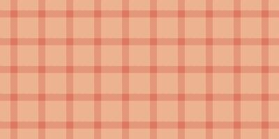 Customized fabric check texture, dog tooth background tartan. Backdrop textile seamless pattern plaid in orange and red colors. vector