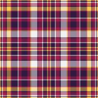 Flooring plaid textile background, up seamless texture pattern. Paisley check tartan fabric in dark and pink colors. vector