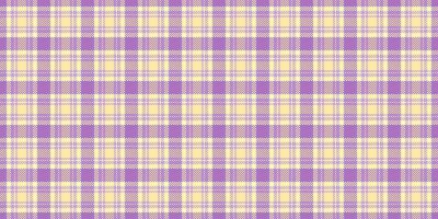 Cute tartan seamless plaid, cozy check texture background. Tile pattern textile fabric in light and purple colors. vector